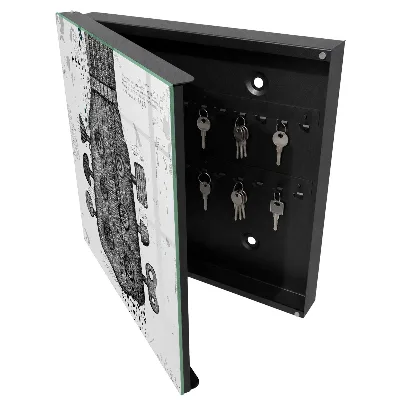 Caja de llaves Ilustración de guitarra