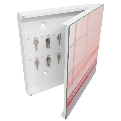 Caja de llaves Rayas pastel