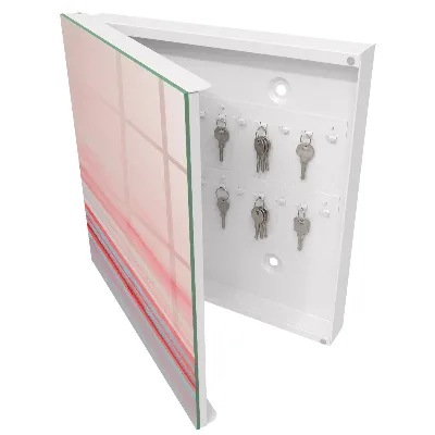 Caja de llaves Rayas pastel