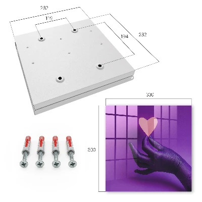 Caja de llaves Amor púrpura