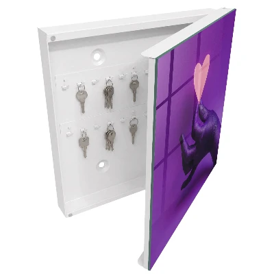 Caja de llaves Amor púrpura