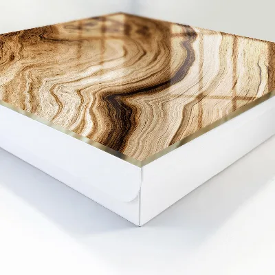 Armario llaves de pared Ondas de madera