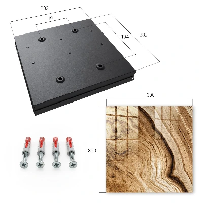 Armario llaves de pared Ondas de madera