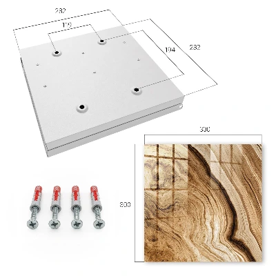 Armario llaves de pared Ondas de madera