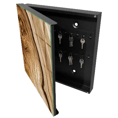Armario llaves de pared Ondas de madera