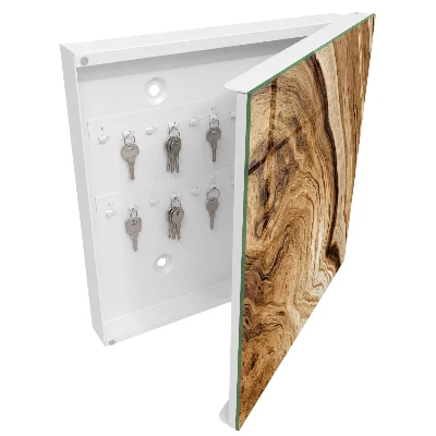Armario llaves de pared Ondas de madera