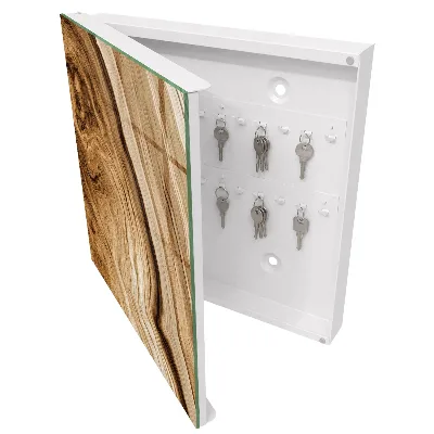 Armario llaves de pared Ondas de madera