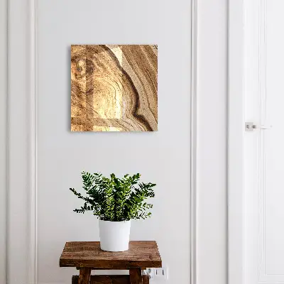 Armario llaves de pared Ondas de madera