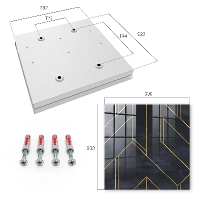 Armario llaves de pared Estructura geométrica