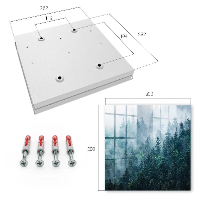 Caja de llaves Bosque verde