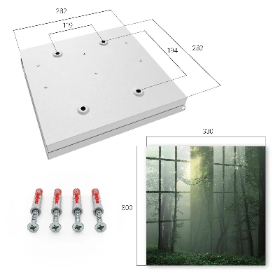 Armario llaves de pared Niebla forestal