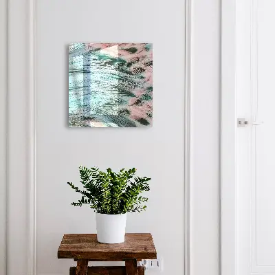 Armario llaves de pared Plumas en tonos pastel