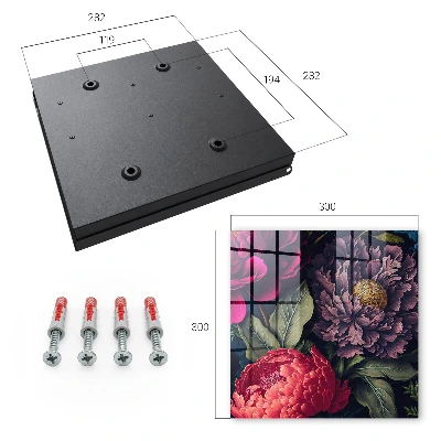 Caja de llaves Flores de lujo