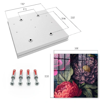 Caja de llaves Flores de lujo