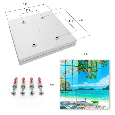 Caja de llaves Paraíso tropical