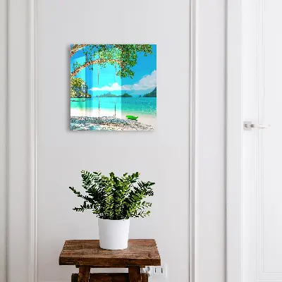 Caja de llaves Paraíso tropical