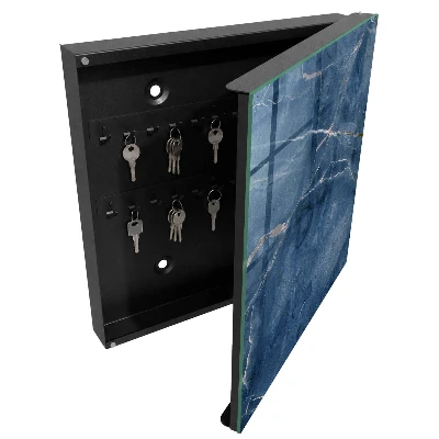 Caja de llaves Mármol azul