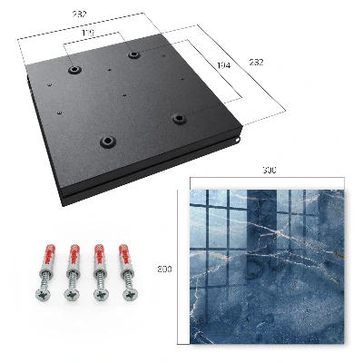 Caja de llaves Mármol azul
