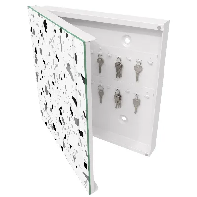 Caja de llaves Terrazo monocromático