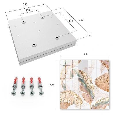 Caja de llaves Hojas delicadas