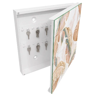 Caja de llaves Hojas delicadas