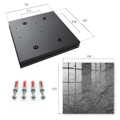Armario llaves de pared Piedra gris