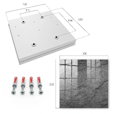 Armario llaves de pared Piedra gris