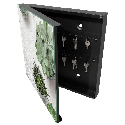 Armario llaves de pared Suculentas verdes