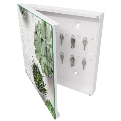 Armario llaves de pared Suculentas verdes