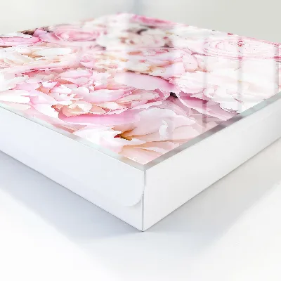 Armario llaves de pared Flores en tonos pastel