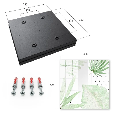 Caja de llaves Hojas verdes