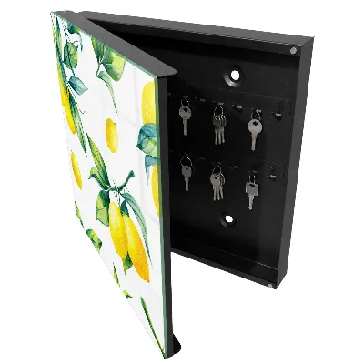 Caja de llaves Limones de acuarela