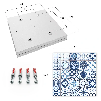 Armario de llaves Azulejos azules