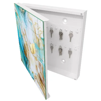 Armario llaves de pared Patrones turquesa