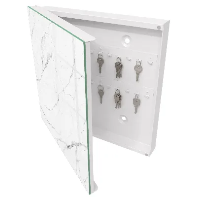 Caja de llaves Textura de mármol