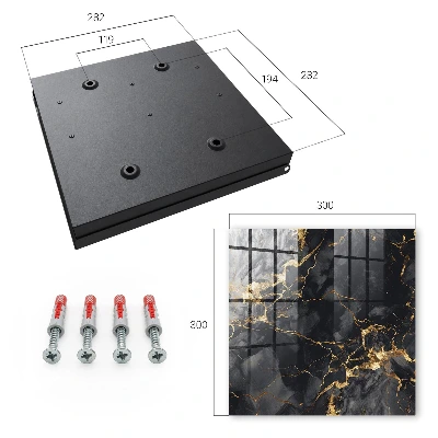 Caja de llaves Mármol negro