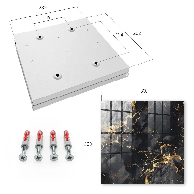 Caja de llaves Mármol negro
