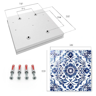 Caja de llaves Adorno floral