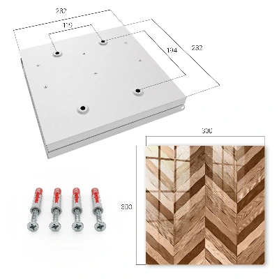Armario llaves de pared Espiga de madera