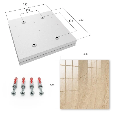 Caja de llaves Mármol beige