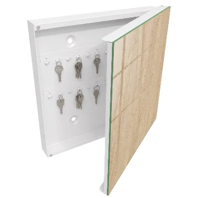 Caja de llaves Mármol beige