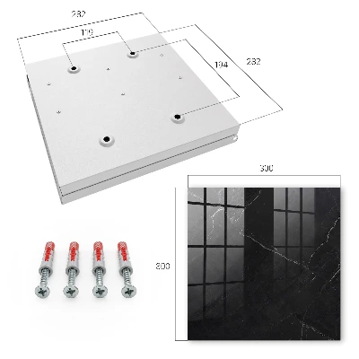 Caja de llaves Mármol negro