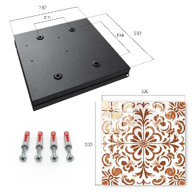 Armario llaves de pared Patrón ornamental