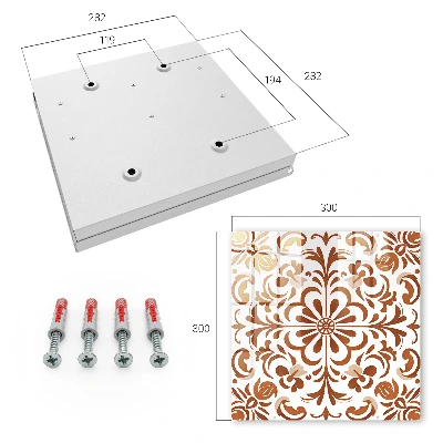 Armario llaves de pared Patrón ornamental