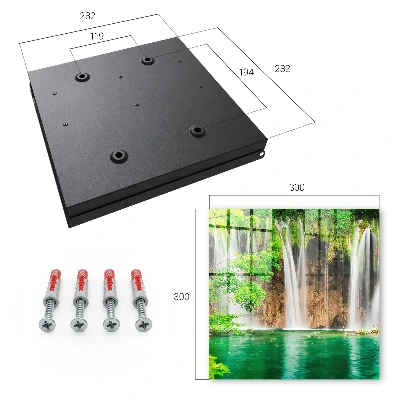 Armario llaves de pared Cascada verde