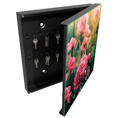 Armario llaves de pared Peonías rosas