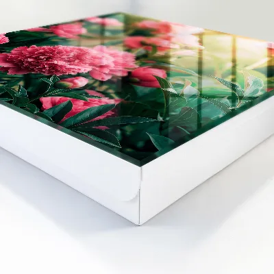Armario llaves de pared Peonías rosas
