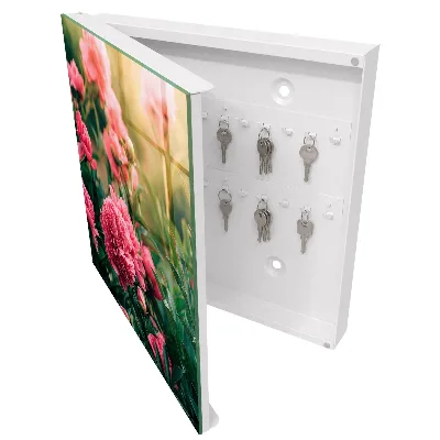 Armario llaves de pared Peonías rosas