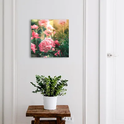 Armario llaves de pared Peonías rosas