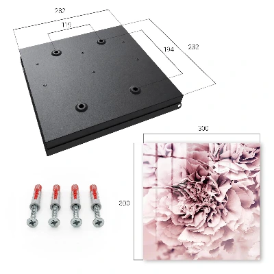 Armario llaves de pared Flor rosa